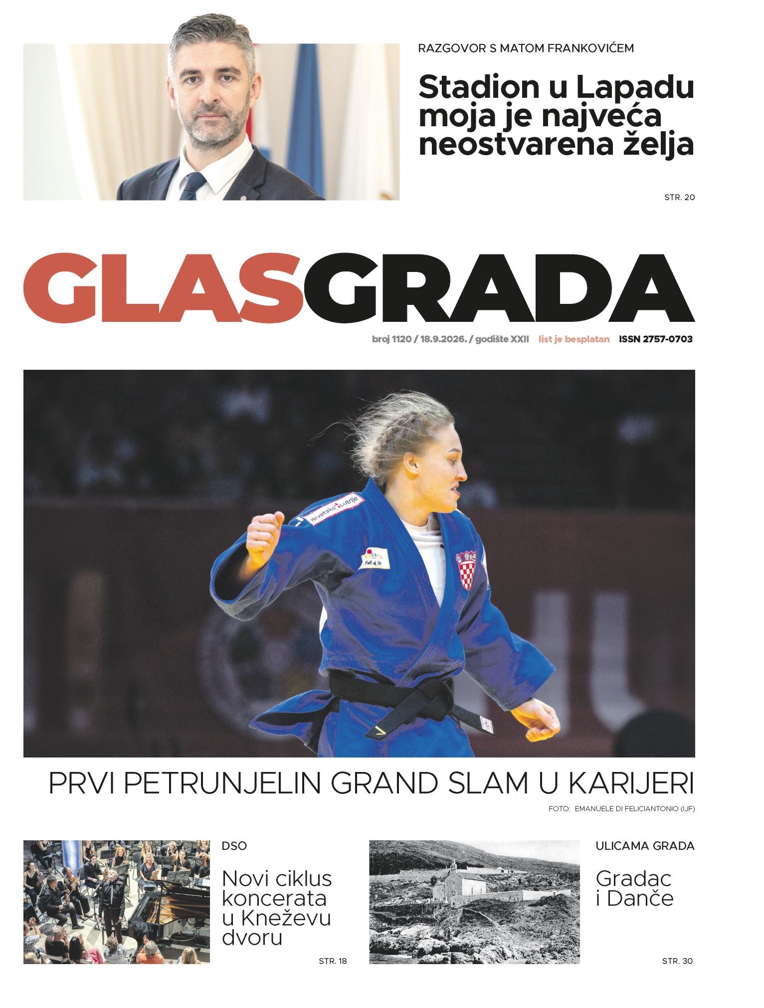 Stigao novi broj Glasa Grada – novi električni autobusi, koncerti u Kneževu dvoru i razgovor s gradonačelnikom